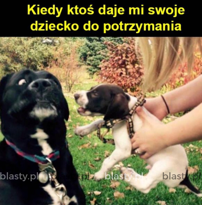 Kiedy ktoś daje mi swoje dziecko do potrzymania