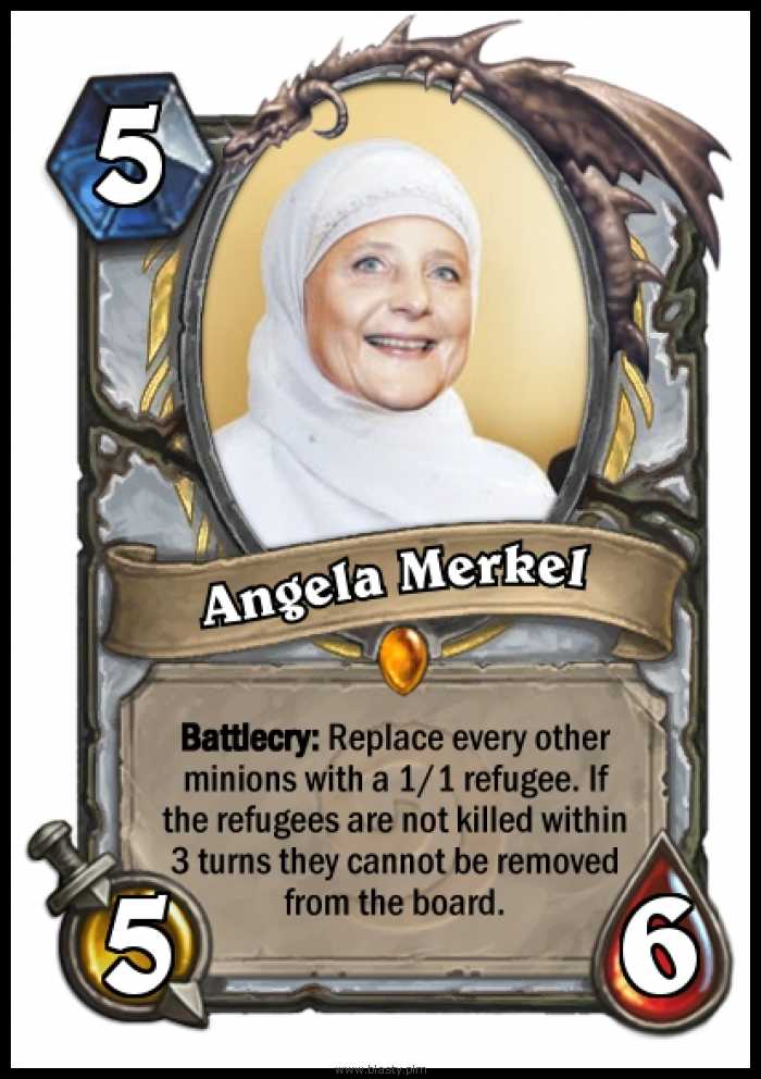 Karta Angela Merkel