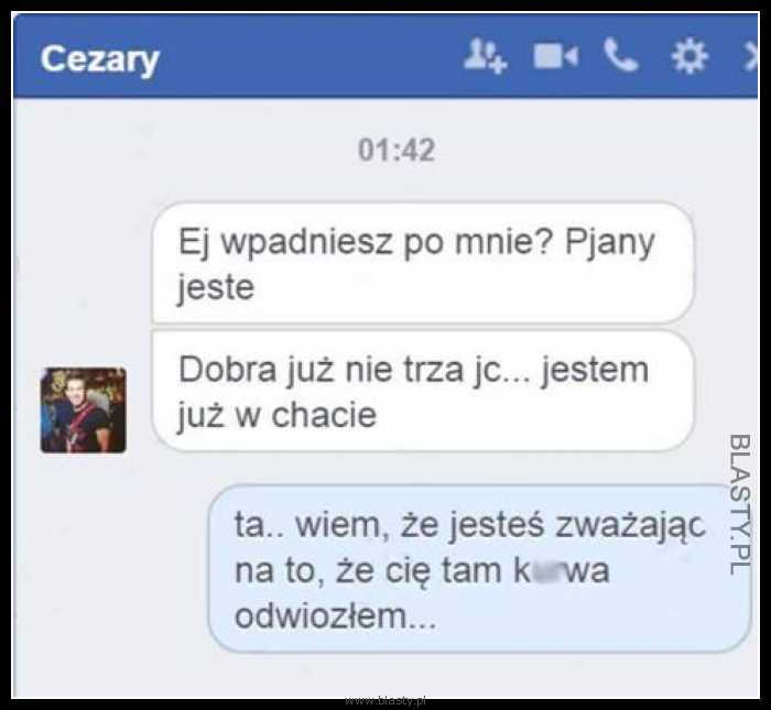 Kiedy narąbiesz się na imprezie