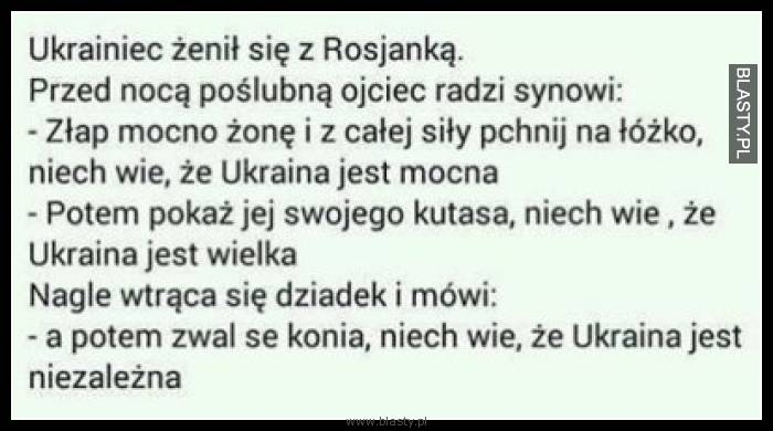 Ukrainiec żenił się z Rosjanką