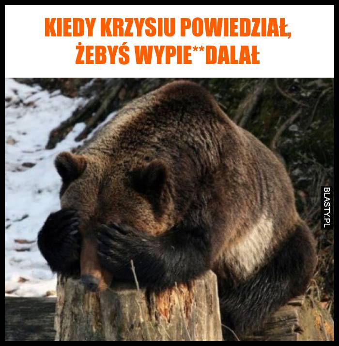 Kiedy Krzysiu powiedział