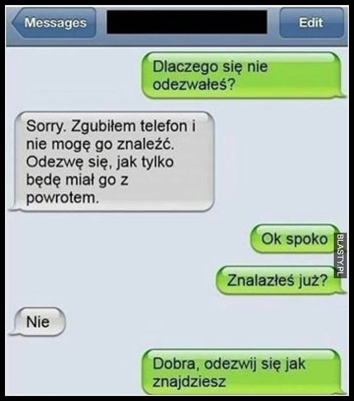 Dlaczego się nie odezwałeś