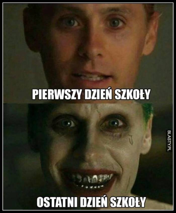 Pierwszy dzień szkoły vs ostatni dzień szkoły