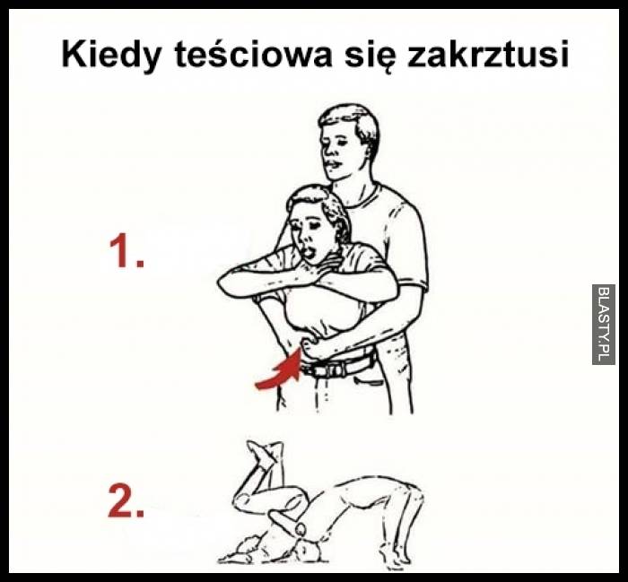 Kiedy teściowa się zakrztusi