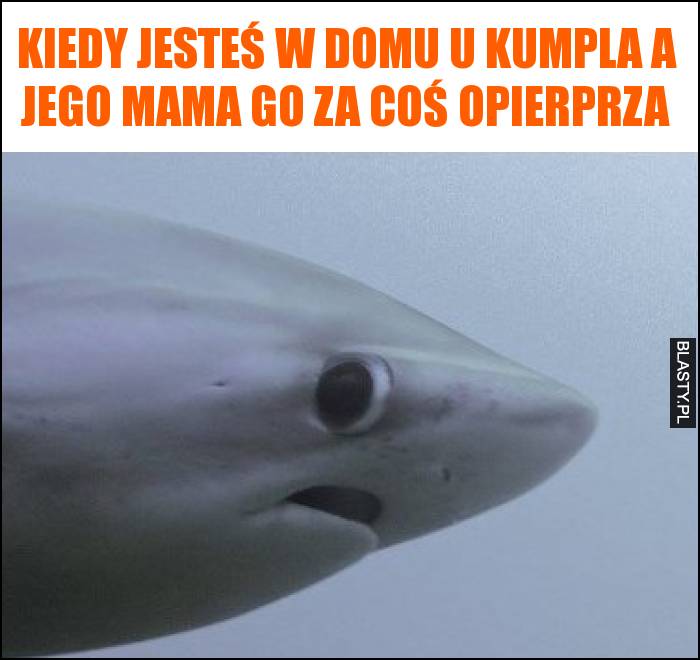 Kiedy jesteś w domu u kumpla a jego mama go za coś opierprza