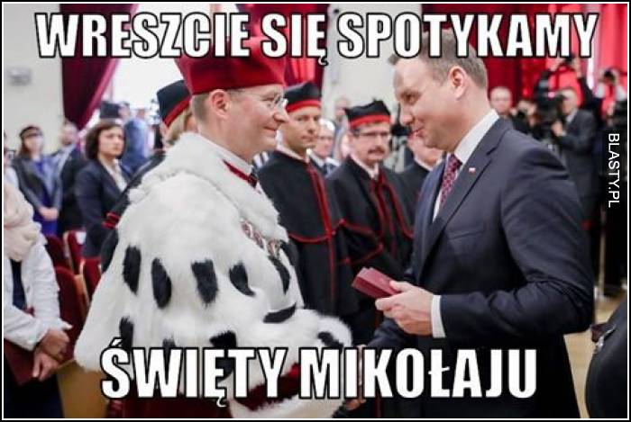 Wreszcie się spotykamy święty mikołaju