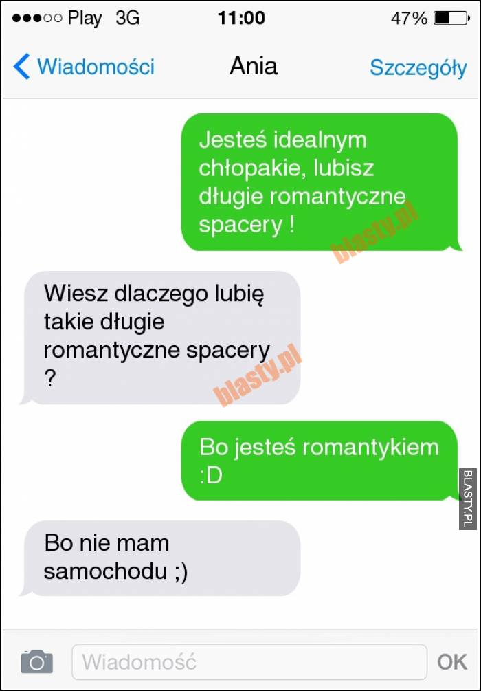 Jesteś idealnym chłopakiem, lubisz długie romantyczne spacery