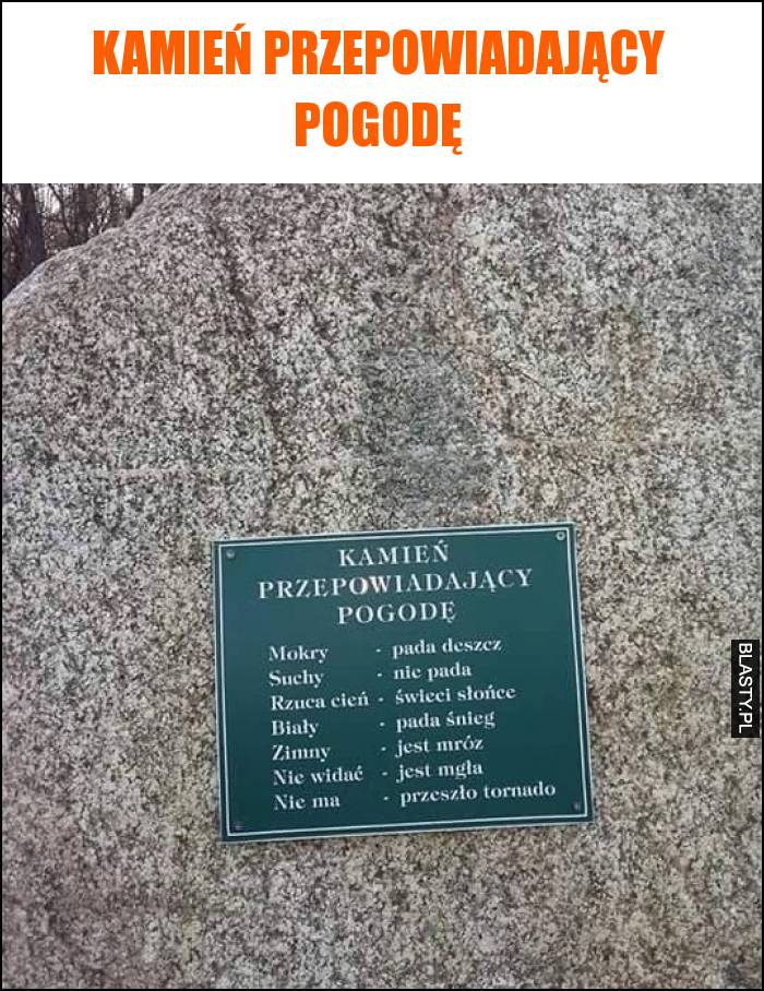 Kamień przepowiadający pogodę