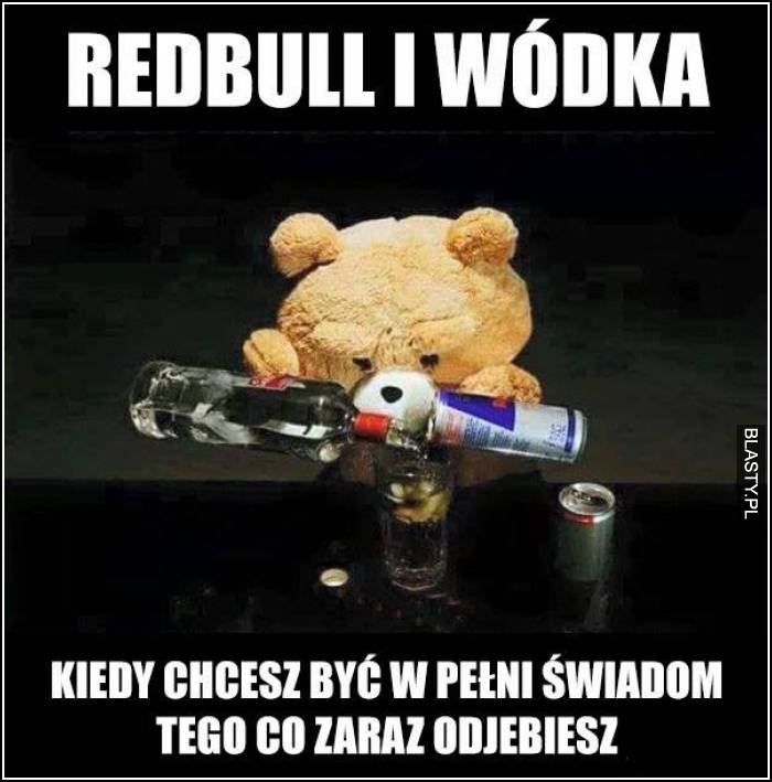 Tylko redbull i wódka