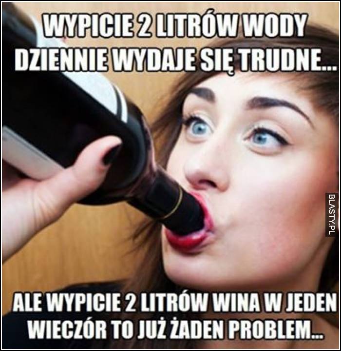 Wypicie 2 litrów wody dziennie wydaje się trudne