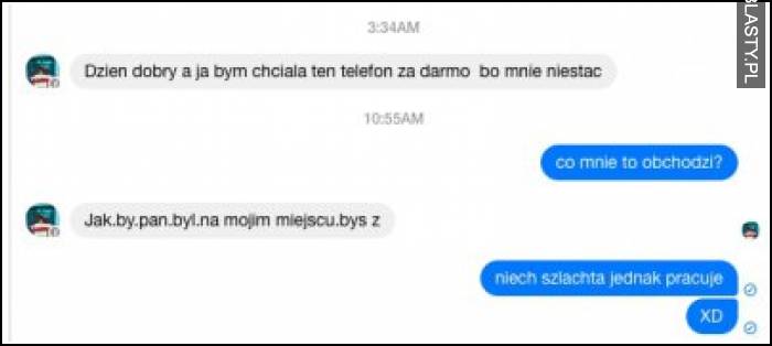 Chciałbym ten telefon za darmo