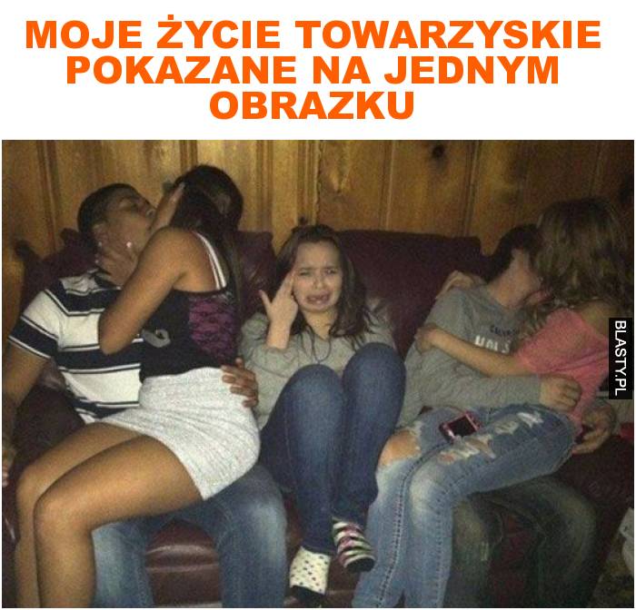 Moje życie towarzyskie pokazane na jednym obrazku