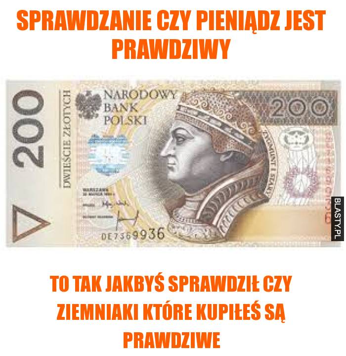 Sprawdzanie czy pieniądz