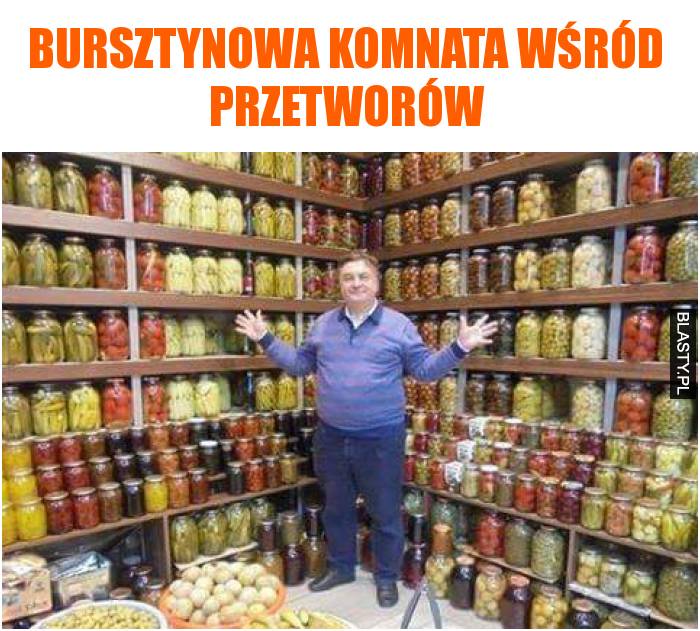 bursztynowa komnata wśród przetworów