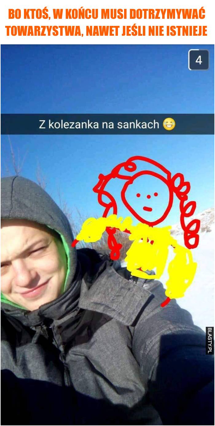 dziewczyna na sankach