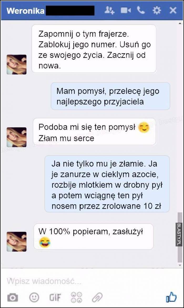 zapomnij o tym frajerze