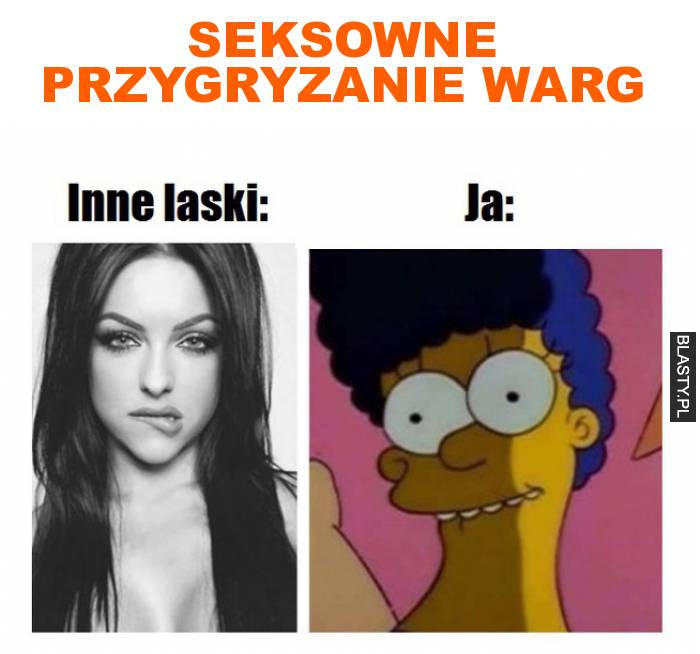 Seksowne przygryzanie warg