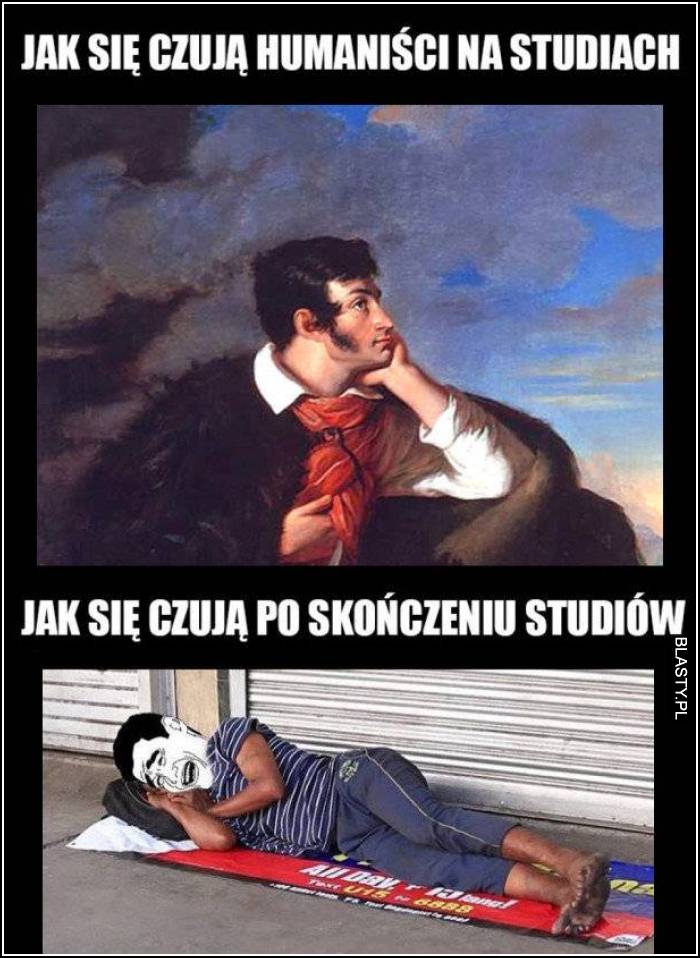 Jak się czują humaniści na studiach