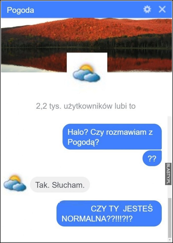 Czy rozmawiam z pogodą ?