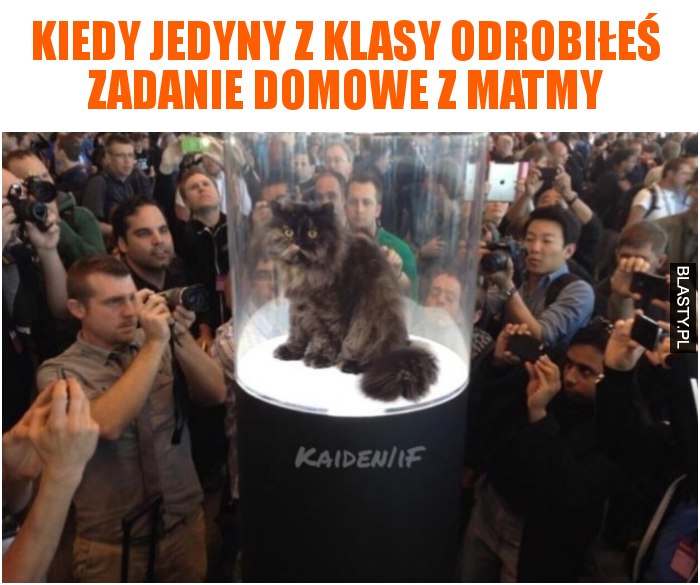 Kiedy jedyny z klasy odrobiłeś zadanie domowe z matmy