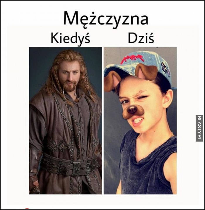 Mężczyzna kiedyś vs dziś