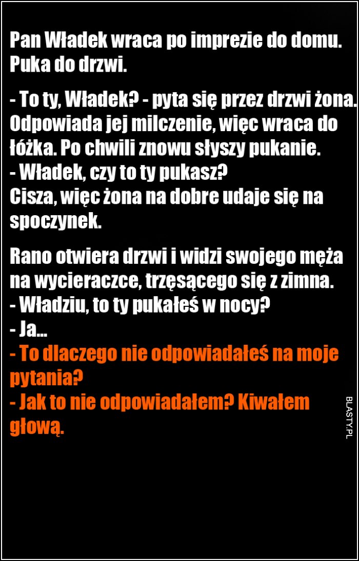 Pan Władek wraca do domu