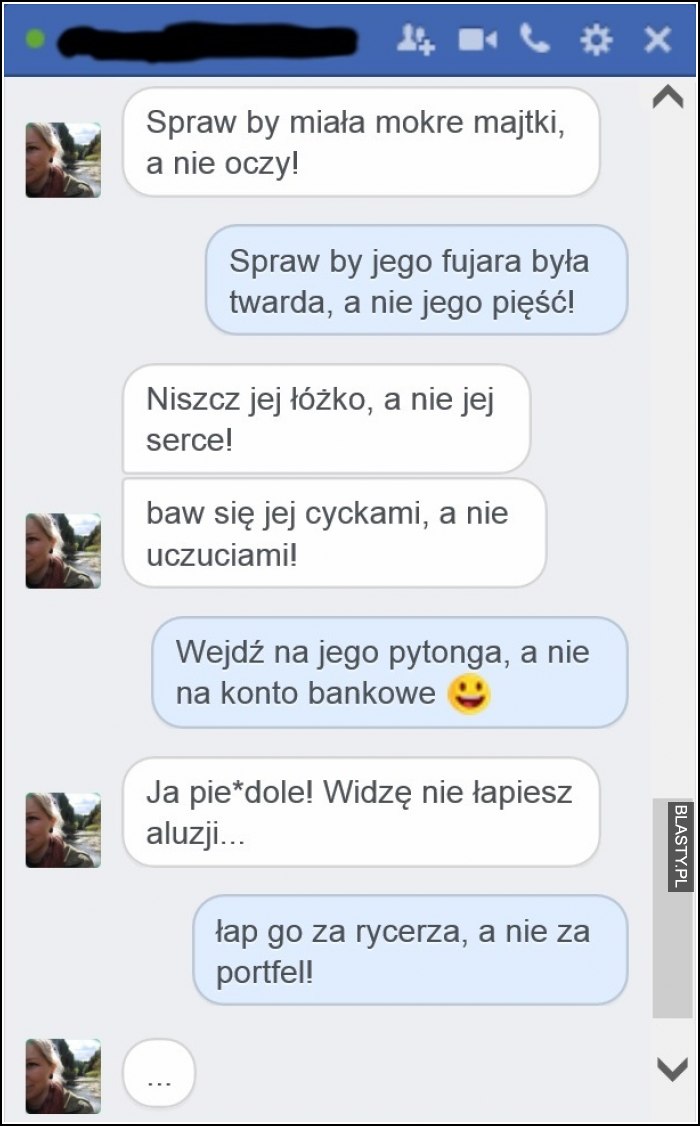 Spraw by miała mokre majtki a nie oczy