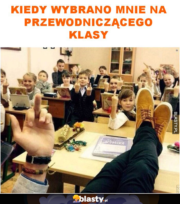 Kiedy wybrano mnie na przewodniczącego klasy