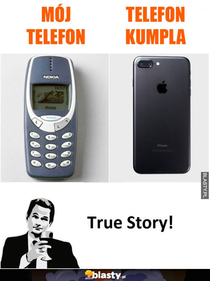 Mój telefon vs telefon kumpla