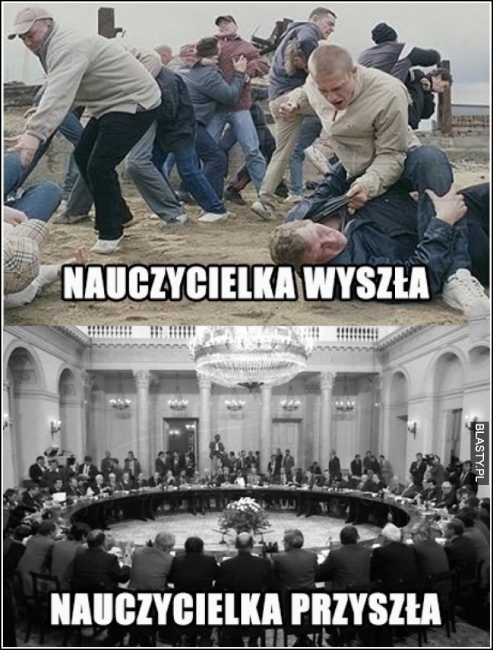 Nauczycielka weszła