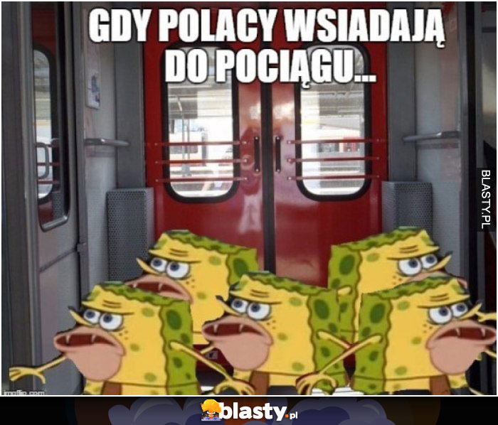 Gdy polacy wsiadają do pociągu