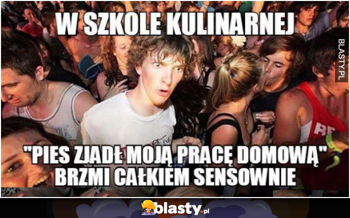 Pies zjadł moja prace domową