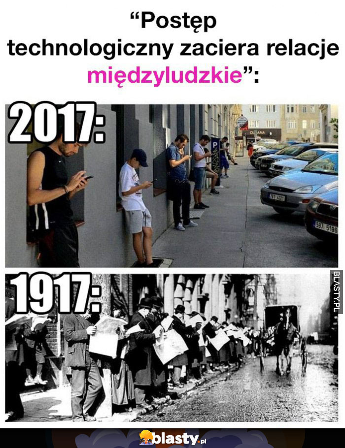 Postep technologiczny zaciera relacje międzyludzkie