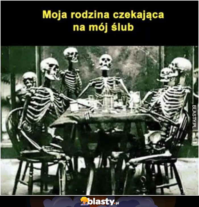 moja rodzina czekająca na mój ślub