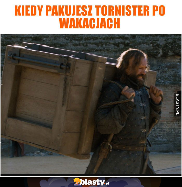 Kiedy pakujesz tornister po wakacjach