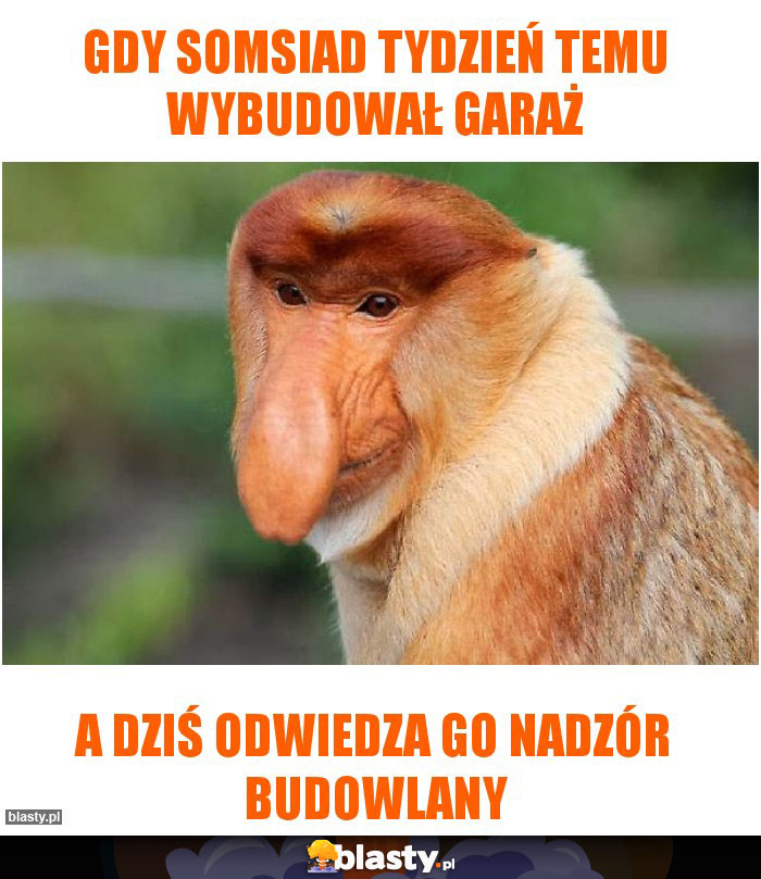 Gdy somsiad tydzień temu wybudował garaż