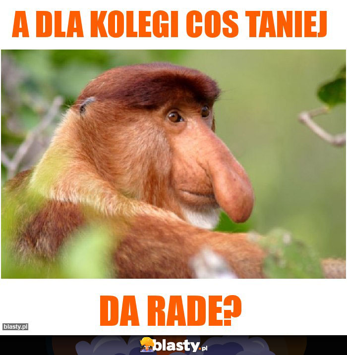 A dla kolegi cos taniej