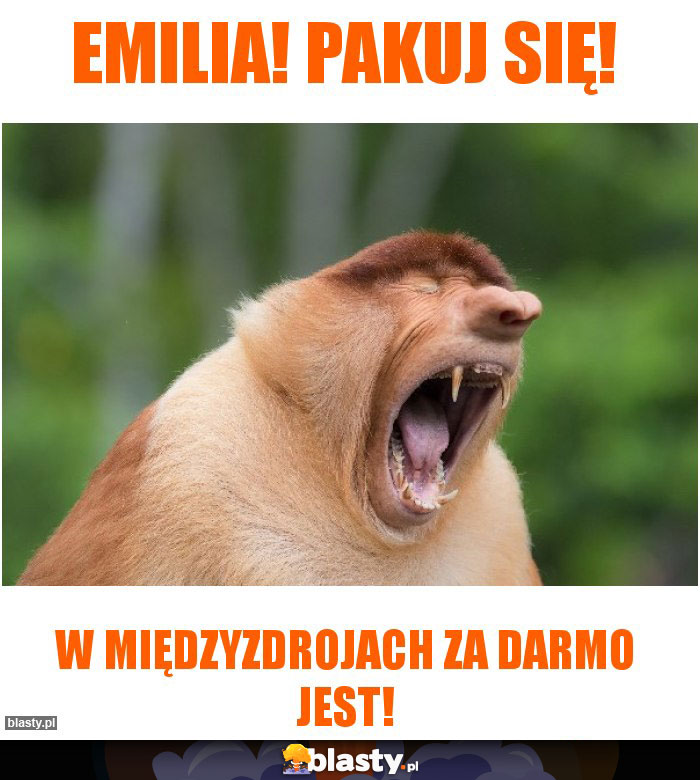 EMILIA! PAKUJ SIĘ!