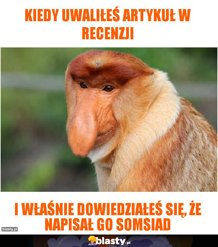 Kiedy uwaliłeś artykuł w recenzji