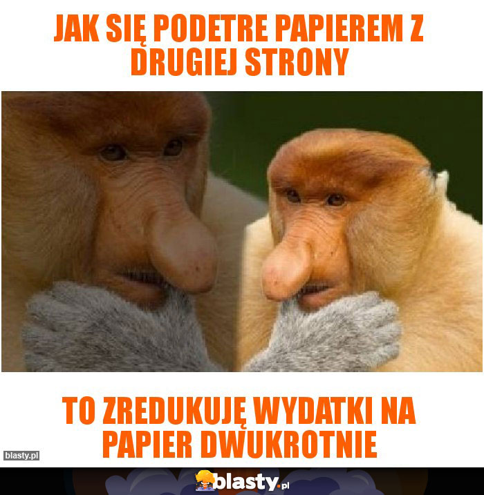 jak się podetre papierem z drugiej strony