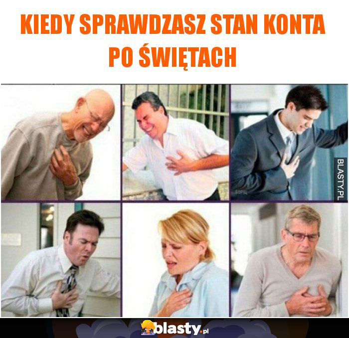 Kiedy sprawdzasz stan konta po świętach