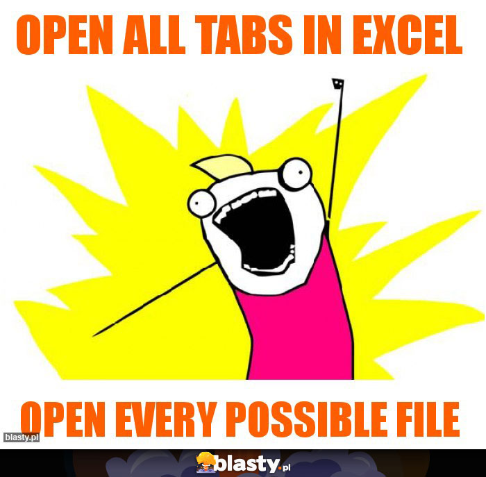 Open all tabs in excel