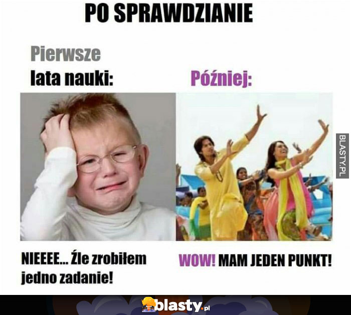 Po sprawdzianie