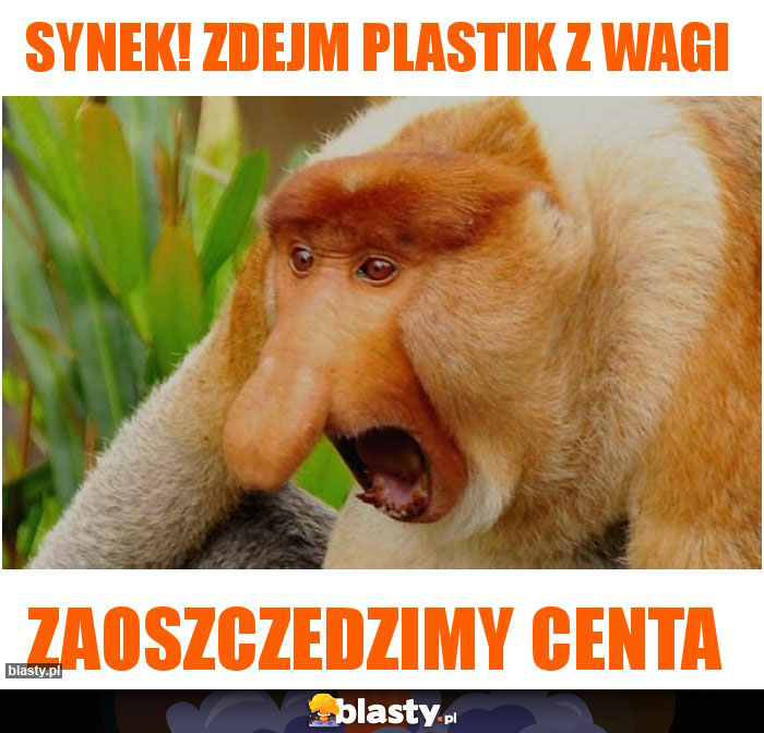 synek! Zdejm plastik z wagi