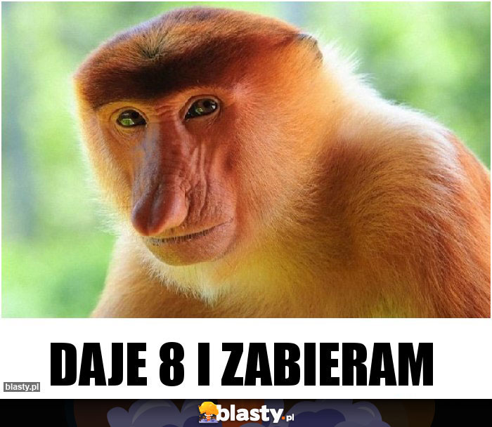 Daje 8 i zabieram