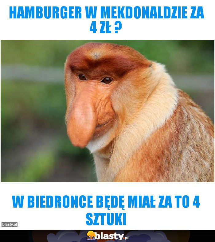 Hamburger w Mekdonaldzie za 4 zł ?