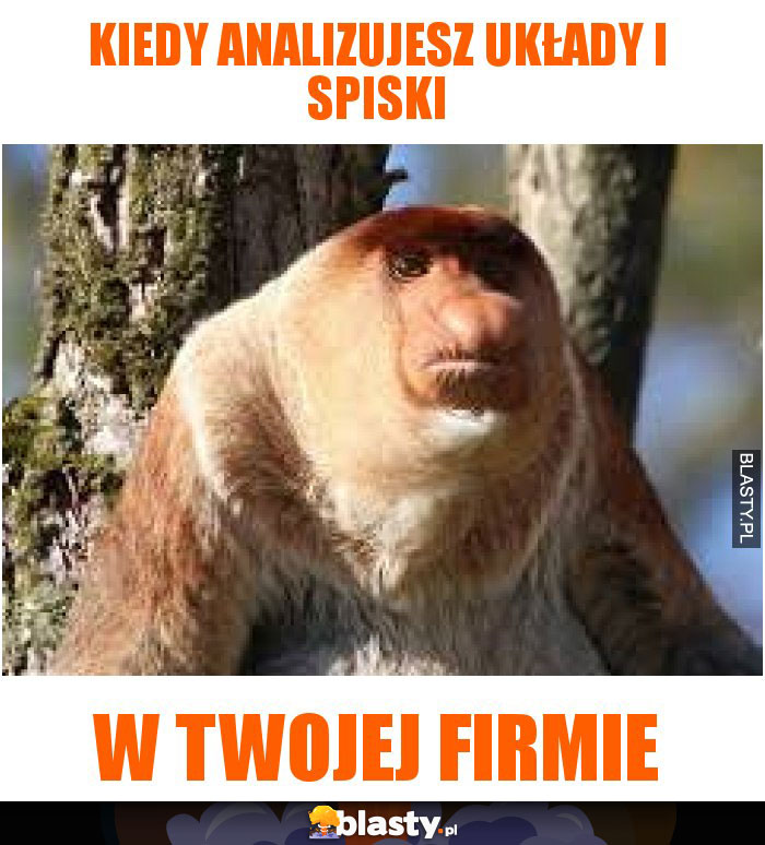 kiedy analizujesz układy i spiski