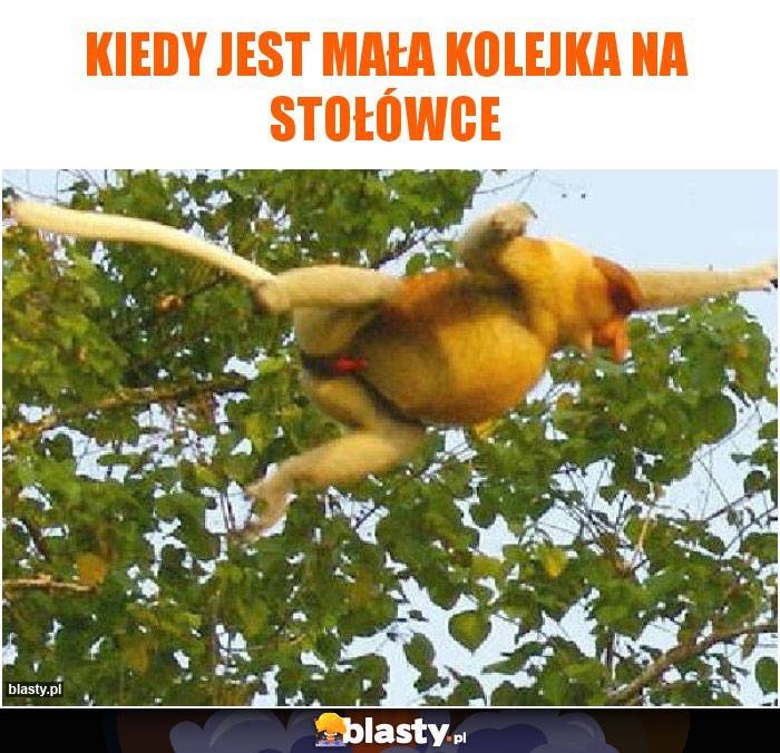 Kiedy jest mała kolejka na stołówce