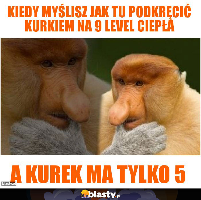 Kiedy myślisz jak tu podkręcić kurkiem na 9 level ciepła