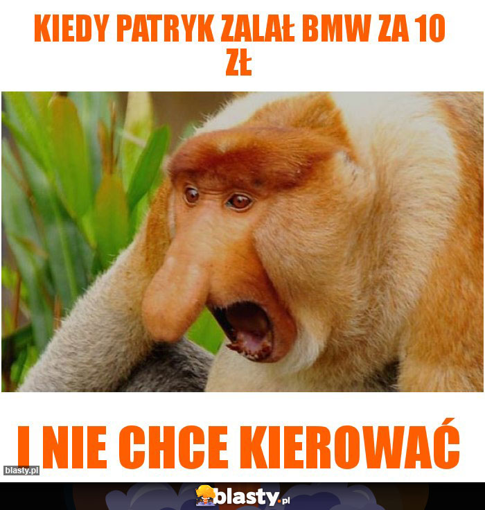 Kiedy Patryk zalał bmw za 1o zł